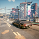 A screenshot of Cyberpunk 2077 shows off parts of Night City.